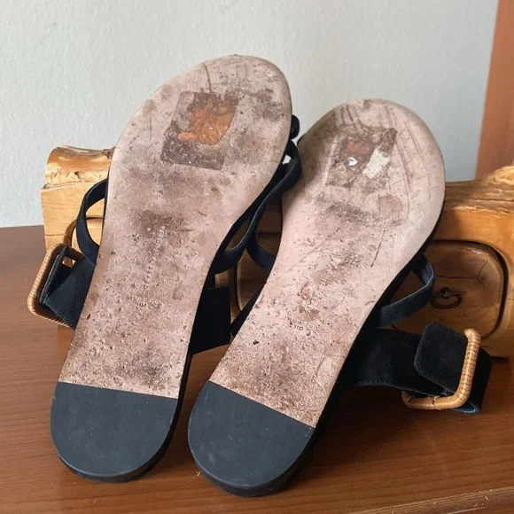 Veronica Beard Salva Strappy Slip On Buckled Sandals - Picture 7 of 9